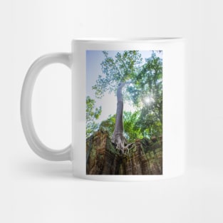 Giant Banyan Tree atop Ta Prohm Temple Mug